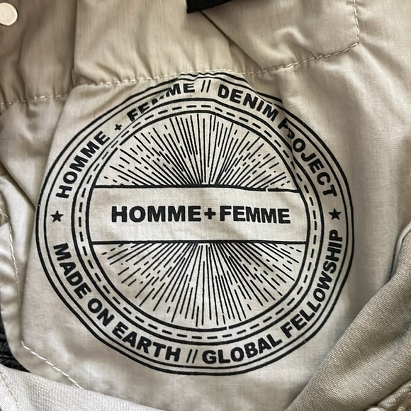 Homme + Femme Unisex Denim Wear Embroidered Shorts NWT Size 28 - Picture 12 of 16